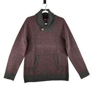 CPO PROVISIONS Wool Blend Shawl Collar Speckled Knit‎ Sweater Mens Size Small